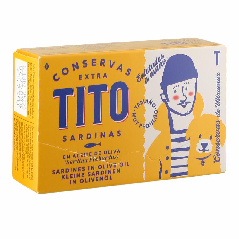 Tito Sardines in olive oil - Yellow