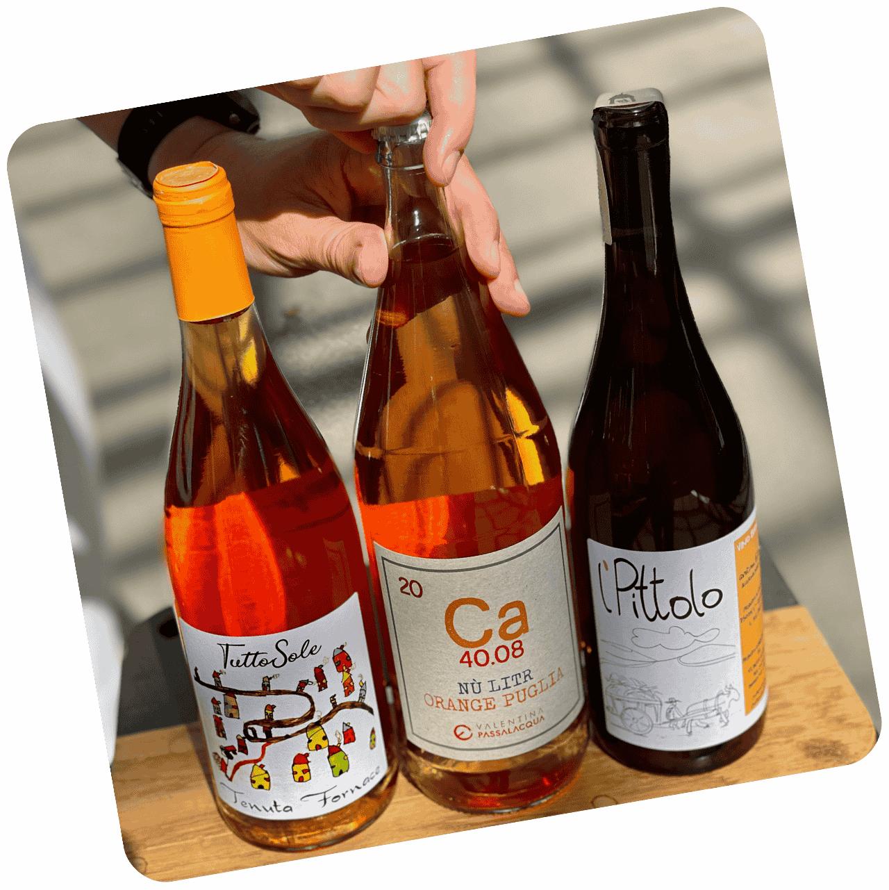 Smagekasse: 3 flasker orangevin