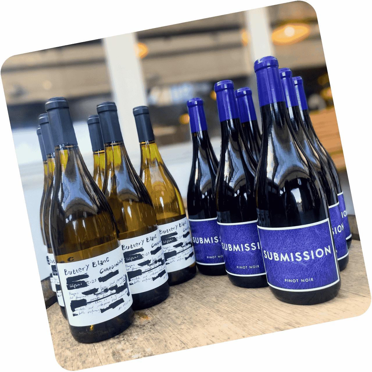 6+6 fra Californien: Buttery Blanc & Submission Pinot Noir